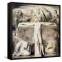 Christ Nailed to the Cross: the Third Hour-William Blake-Framed Stretched Canvas