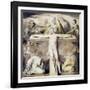 Christ Nailed to the Cross: the Third Hour-William Blake-Framed Giclee Print