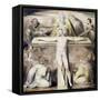 Christ Nailed to the Cross: the Third Hour-William Blake-Framed Stretched Canvas