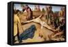 Christ Nailed to the Cross-Jacques-Louis David-Framed Stretched Canvas