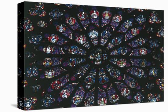 Christ of the Apocalypse, Rose Window, Notre-Dame Cathedral-null-Stretched Canvas