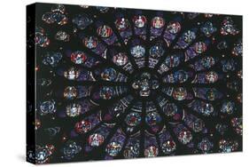 Christ of the Apocalypse, Rose Window, Notre-Dame Cathedral-null-Stretched Canvas