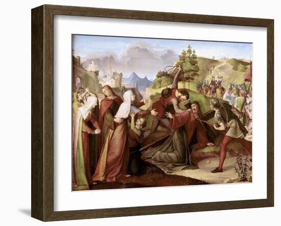 Christ on His Way to Golgotha-W. Von Schadow-Framed Giclee Print