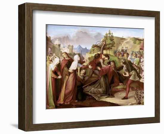 Christ on His Way to Golgotha-W. Von Schadow-Framed Giclee Print