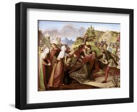 Christ on His Way to Golgotha-W. Von Schadow-Framed Giclee Print