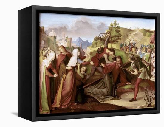 Christ on His Way to Golgotha-W. Von Schadow-Framed Stretched Canvas