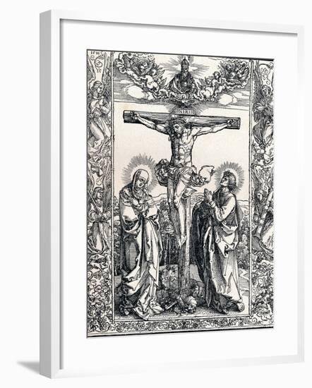 Christ on the Cross, 1516-Albrecht Dürer-Framed Giclee Print