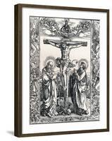 Christ on the Cross, 1516-Albrecht Dürer-Framed Giclee Print