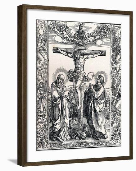 Christ on the Cross, 1516-Albrecht Dürer-Framed Giclee Print