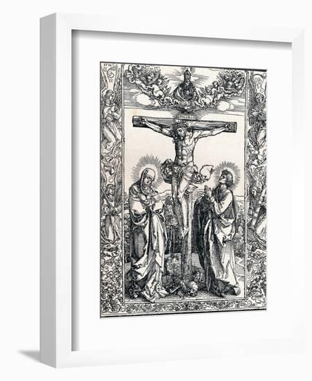 Christ on the Cross, 1516-Albrecht Dürer-Framed Giclee Print