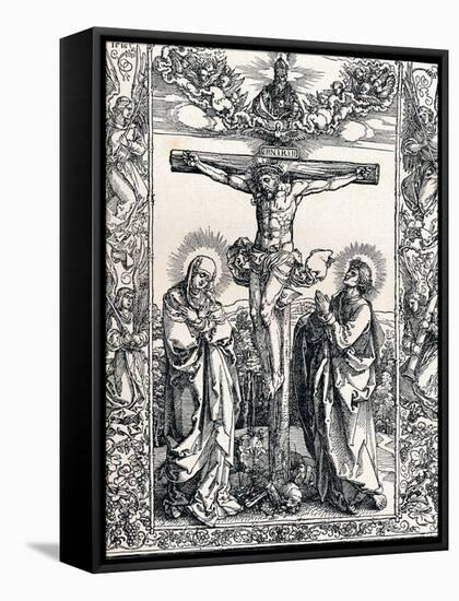 Christ on the Cross, 1516-Albrecht Dürer-Framed Stretched Canvas