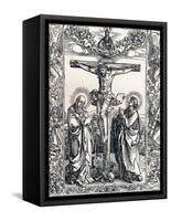 Christ on the Cross, 1516-Albrecht Dürer-Framed Stretched Canvas