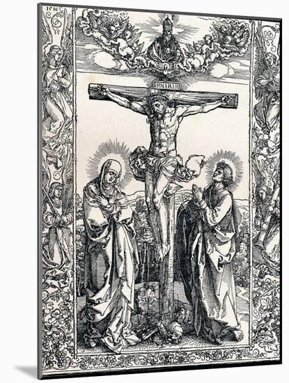 Christ on the Cross, 1516-Albrecht Dürer-Mounted Giclee Print