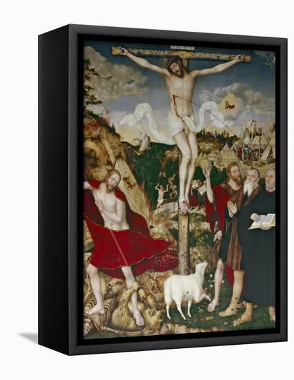 Christ on the Cross, 1552-55-Lucas Cranach the Elder-Framed Stretched Canvas