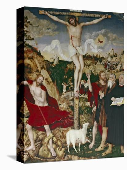 Christ on the Cross, 1552-55-Lucas Cranach the Elder-Stretched Canvas