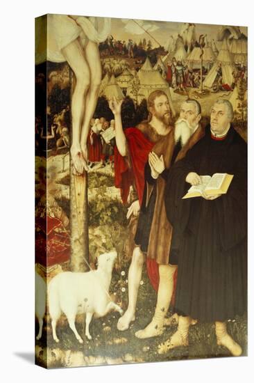 Christ on the Cross, 1552-55-Lucas Cranach the Elder-Stretched Canvas