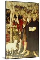 Christ on the Cross, 1552-55-Lucas Cranach the Elder-Mounted Giclee Print