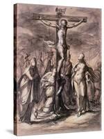 Christ on the Cross, 17th Century-Hermann Weyer-Stretched Canvas