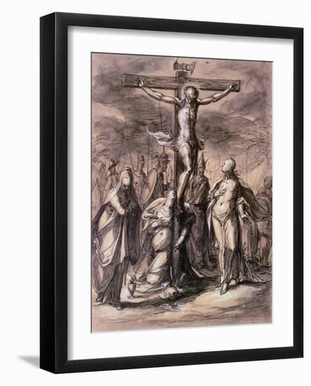 Christ on the Cross, 17th Century-Hermann Weyer-Framed Giclee Print