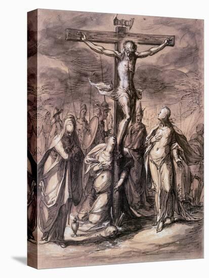 Christ on the Cross, 17th Century-Hermann Weyer-Stretched Canvas