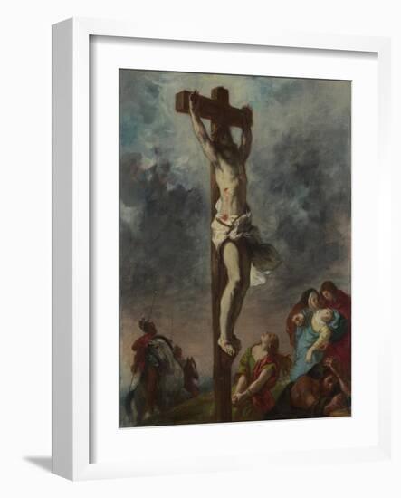 Christ on the Cross, 1853-Eugene Delacroix-Framed Giclee Print