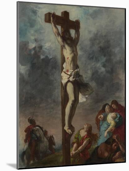 Christ on the Cross, 1853-Eugene Delacroix-Mounted Giclee Print