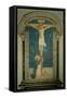 Christ on the Cross Adored by St. Dominic-Fra Angelico-Framed Stretched Canvas