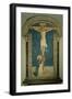 Christ on the Cross Adored by St. Dominic-Fra Angelico-Framed Giclee Print