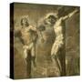 Christ on the Cross and the Good Thief, c.1565-Titian (Tiziano Vecelli)-Stretched Canvas