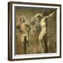 Christ on the Cross and the Good Thief, c.1565-Titian (Tiziano Vecelli)-Framed Giclee Print