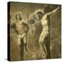 Christ on the Cross and the Good Thief, c.1565-Titian (Tiziano Vecelli)-Stretched Canvas