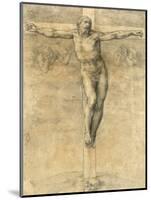 Christ on the Cross, Around 1541-Michelangelo Buonarroti-Mounted Giclee Print