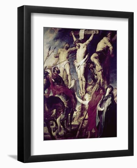 Christ on the Cross Between the Two Thieves-Peter Paul Rubens-Framed Giclee Print