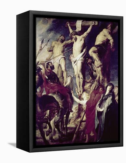 Christ on the Cross Between the Two Thieves-Peter Paul Rubens-Framed Stretched Canvas