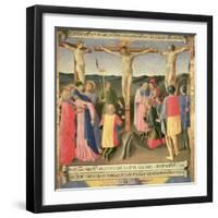 Christ on the Cross Between the Two Thieves-Fra Angelico-Framed Giclee Print