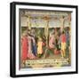 Christ on the Cross Between the Two Thieves-Fra Angelico-Framed Giclee Print