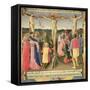 Christ on the Cross Between the Two Thieves-Fra Angelico-Framed Stretched Canvas