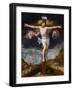 Christ on the Cross Between Two Angels-Gillis Mostaert-Framed Giclee Print