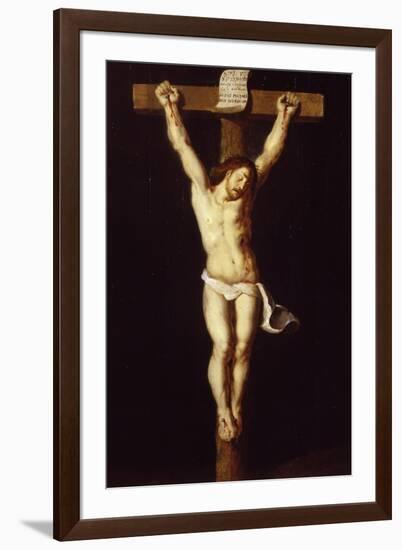 Christ on the Cross, Jansenist Style, after Van Dyck, 17th Century, Gallery of the Golden Age-Flemish School-Framed Giclee Print