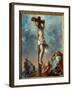 Christ on the Cross. Painting by Eugene Delacroix (1798-1863), 1853. Oil on Canvas Dim: 0.73 X 0.59-Ferdinand Victor Eugene Delacroix-Framed Giclee Print