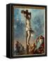 Christ on the Cross. Painting by Eugene Delacroix (1798-1863), 1853. Oil on Canvas Dim: 0.73 X 0.59-Ferdinand Victor Eugene Delacroix-Framed Stretched Canvas
