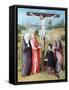 Christ on the Cross with Donors and Saints, C1480-1516-Hieronymus Bosch-Framed Stretched Canvas