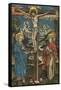 Christ on the Cross with Mary and Saint John-null-Framed Stretched Canvas