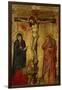 Christ on the Cross with Mary, John and Magdalena-Simone Martini-Framed Giclee Print