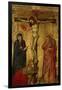 Christ on the Cross with Mary, John and Magdalena-Simone Martini-Framed Giclee Print