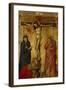 Christ on the Cross with Mary, John and Magdalena-Simone Martini-Framed Giclee Print