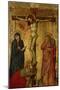 Christ on the Cross with Mary, John and Magdalena-Simone Martini-Mounted Premium Giclee Print
