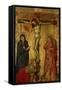 Christ on the Cross with Mary, John and Magdalena-Simone Martini-Framed Stretched Canvas