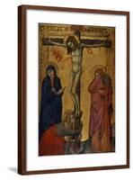 Christ on the Cross with Mary, John and Mary Magdalene, C.1370/80-null-Framed Giclee Print