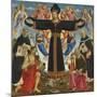 Christ on the Cross with Saints Vincent Ferre, John the Baptist, Mark and Antonius, c.1491-5-Master of the Fiesole Epiphany-Mounted Giclee Print